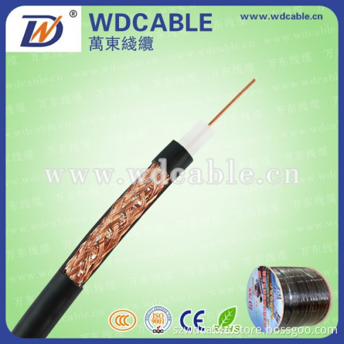 RG59 coaxial cable rg59 cable FPE,CCS/CCA coax cable rg59 for CCTV CATV MATVwith CE/RoHS